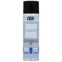 Peinture haute température Blackfire noir aérosol 650 ml - GEB