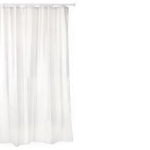 Rideau de douche 140x200 cm blanc