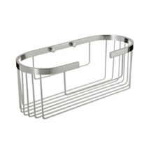 Etagère ovale aluminium 30x12x11,5cm chromée - TATAY
