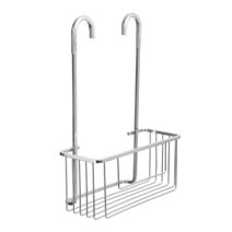 Valet de douche à suspendre 28x13x39cm chromé brillant