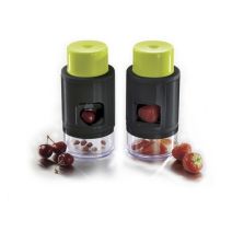 Denoyauteur cerises+coupe fraises (2 en 1)