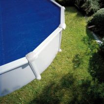 Bâche à bulles piscine acier Ø5,50m 180µ - GRE