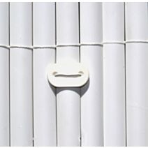 FIXCANE 26 fixations pour canisses Blanc 