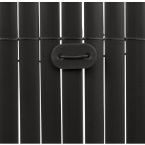 FIXCANE 26 fixations pour canisses Noir 3,4x1,9cm