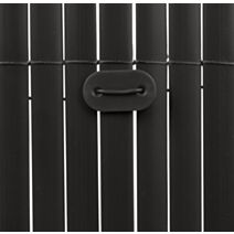 FIXCANE 26 fixations pour canisses Noir 3,4x1,9cm