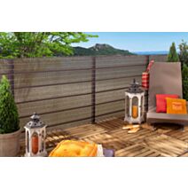 HAVANA  Brise vue déco Brun foncé 1x5m - INTERMAS