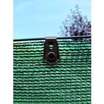 FIXATEX 20 pinces de fixation pour brise-vue tissés Gris 3,40x2cm