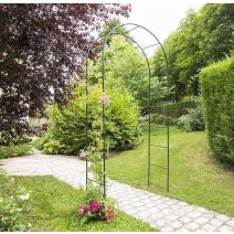 Arche métal décorative Charcoal 1,20x0,40x2,40m
