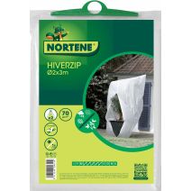 Housse avec zip 70g/m² blc Ø2x3,20x3m