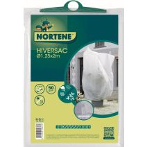 Housse d'hivernage 50g/m²+thermomètre Blanc Ø 1,25x2m 