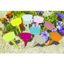16 étiquettes mix couleur pastel 15cm