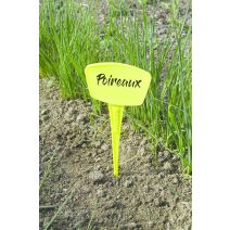 5 étiquettes à planter jaunes 25cm