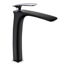 Mitigeur lavabo orkid haut noir et chrome