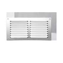 Grille aération aluminium mat à visser 10x20cm