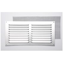 Grille aluminium à visser argentée 15x30cm