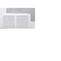 Grille d'aération aluminium blanc - FEPRE