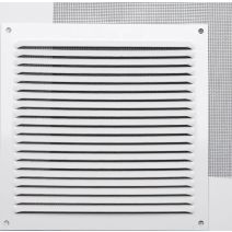 GRILLE ALUMINIUM BLANC À VISSER  17 X 17 CM