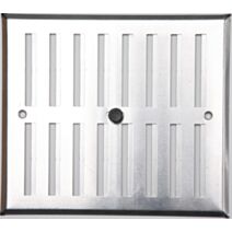 GRILLE ALUMINIUM ARGENTÉ  À VISSER REGLABLE