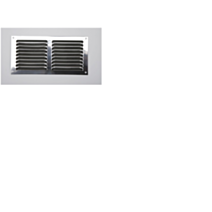 Grille aération inox à visser 10x20cm