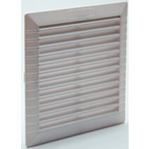 Grille d'aération ABS blanc à encastrer ∅ 18.2 x 18.2 cm