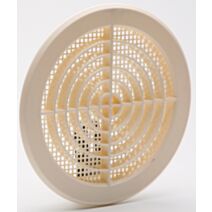 Grille aération beigeà clipser Ø 18,2cm