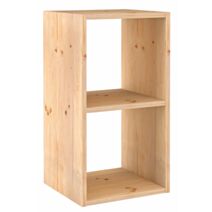 Etagère Modulaire Dinamic 2 cubes Pin Massif 70,8x36,2x33cm