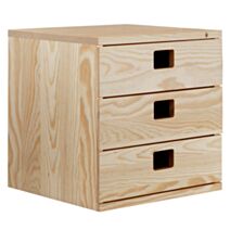 Bloc Dinamic de Rangement Pin 3 Tiroirs 36,2x36,2x33cm - ASTIGARRAGA