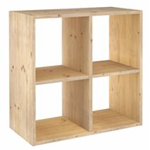 Etagère Modulaire Dinamic 4 cubes Pin Massif 70,8x70,8x33cm