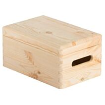 Caisse de Rangement Pin Massif + Couvercle 14x30x20cm - ASTIGARRAGA