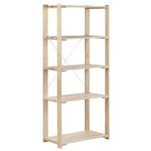 Étagère 5 étages Nova pin massif 174,5x79,5x38,5cm - ASTIGARRAGA