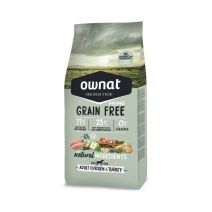 Croquettes chien Prime Grain Free Poulet Dinde 12kg - OWNAT