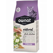 Croquettes pour chat adulte stérilisé poulet 4 kg - OWNAT