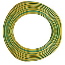 Câble électrique HO7VU 1,5mm² vert/Jaune (vendu au m) - ELECTRALINE