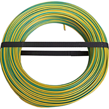 Câble électrique HO7VU 2,5mm² vert/Jaune (vendu au m) - ELECTRALINE