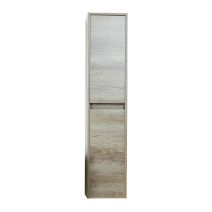 Colonne salle de bain à suspendre DAHLIA 30cm Bois brun Mélaminé 