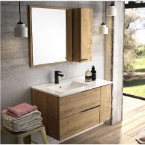 Meuble de salle de bain Reign Roble L80xP45xH70cm - EGORE