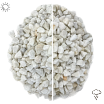 Gravier marbre blanc 6/12mm filet 20kg