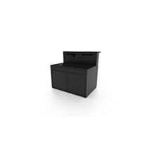 Meuble Cuisine Extérieure Bar L.120xP.97xH.112,5cm Noir - FORGE ADOUR