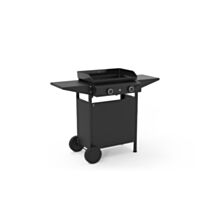 Chariot acier ferme noir pour 
plancha origin 60