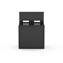Support plancha acier ferme noir 