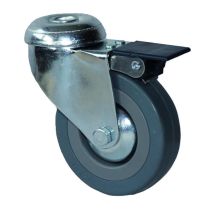 roulette pivotante à œil ø 80 à frein - CAUJOLLE