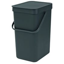 Poubelle Cuisine Sort&Go 12L Gris - BRABANTIA