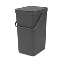 Poubelle Cuisine Sort&Go 16L Gris - BRABANTIA