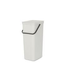 Poubelle de tri Sort & Go Light Grey 40L - BRABANTIA 