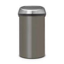 Poubelle de Cuisine Touch Bin 60L Platinum