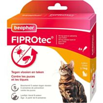 Pipette Fiprotec chat x4 - BEAPHAR 