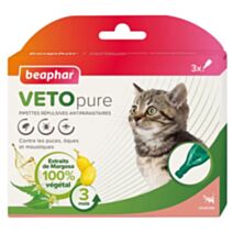 Pipette Vetopure naturel insectifuge chaton x3 - BEAPHAR