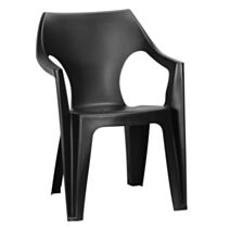 Fauteuil Dante gris graphite résine 57x79cm - KETER