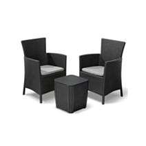 Salon de jardin résine 2 places IOWA - ALLIBERT