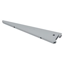 Console double gris en acier, prof 22cm, entraxe 32mm - DURALINE